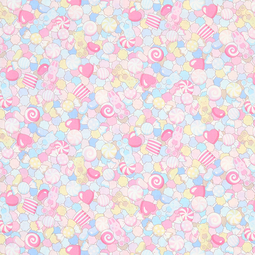 Poupes Vintage Montage Bonbons Pastel Tissu par Cosmo