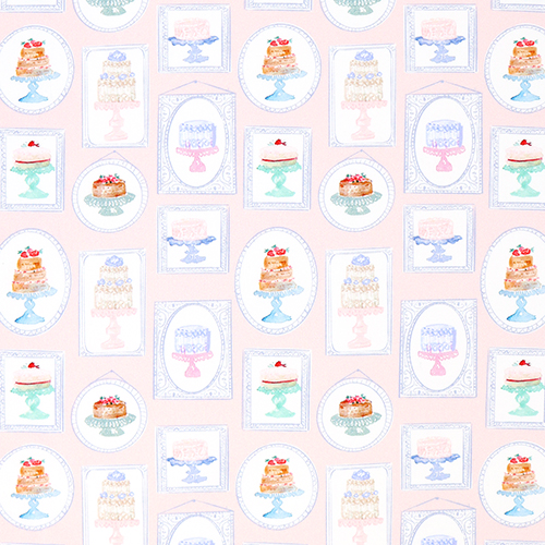 Cadres Gteau Jolis Gteaux Aquarelle Tissu par Dear Stella