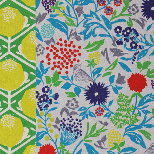 Motif &Agrave; Carreaux &Agrave; Rayures Florales G&eacute;om&eacute;triques Audacieuses Vif