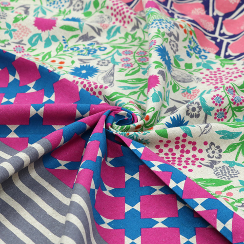 Motif � Carreaux � Rayures Florales G�om�triques Audacieuses Rose 2