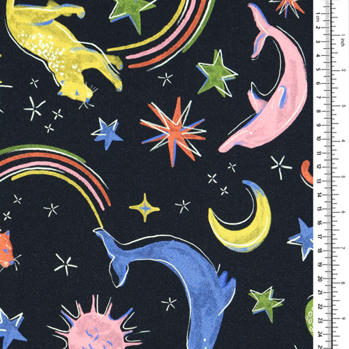 Luna Magischer Himmel Stoff – Fabric Godmother 1