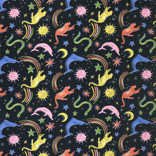 Luna Magischer Himmel Stoff – Fabric Godmother 4