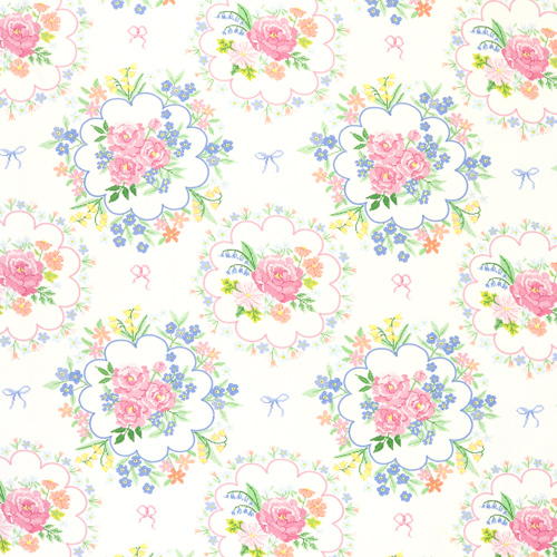 Corsage Tela Pastel Vintage Fabric Godmother
