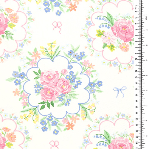 Corsage Vintage Pastel Fabric Godmother 1