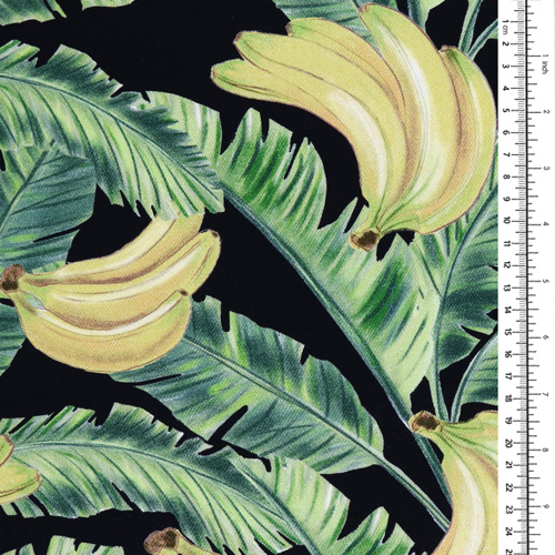 Miami Tropical Banana Leaves Fabric Godmother 1