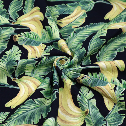 Miami Tropical Banana Leaves Fabric Godmother 2