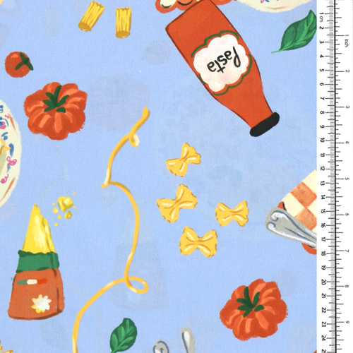 Tela de almuerzo con pasta Pranzo Fabric Godmother 1