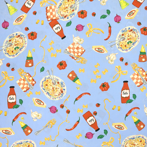 Tela de almuerzo con pasta Pranzo Fabric Godmother 4