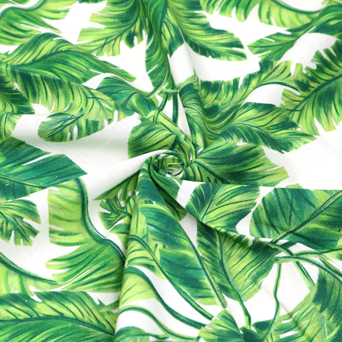 Bahama Feuilles Tropicales Vertes Fabric Godmother 2