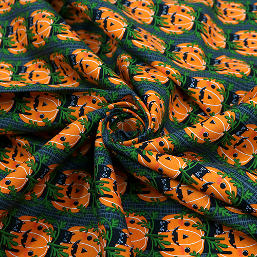 Rangées De Chatons Chats-Citrouilles D’Halloween 2