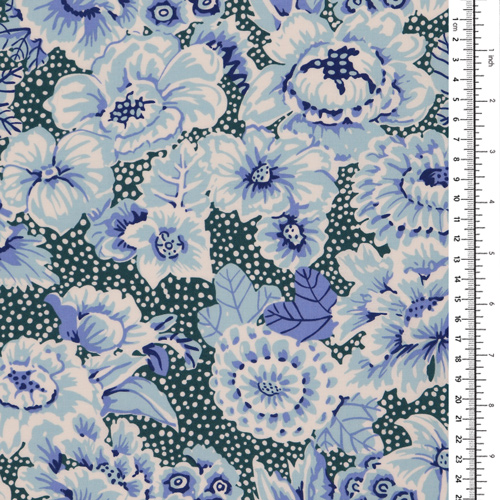 Floral with Dots Blue Kaffe Fassett From The Archives 1