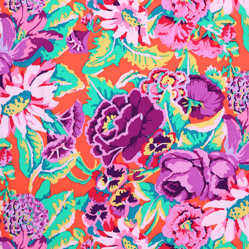 Floral Dance Magenta Kaffe Fassett From The Archives Fabric by Free Spirit