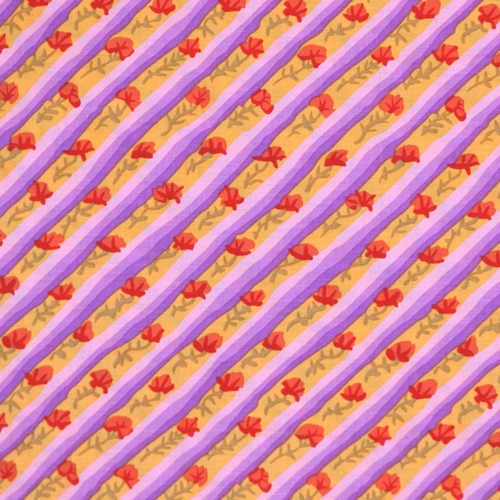 Diagonal Poppy Orange Kaffe Fassett From The Archives Fabric by Free Spirit
