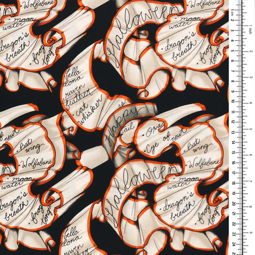 Kettenbrief-Schriftrollen Halloween-Hexenspruch 1