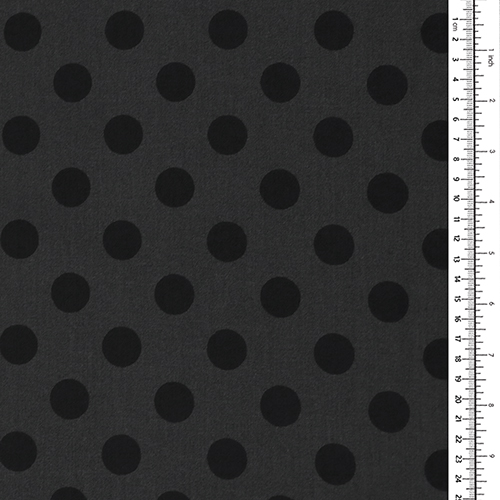 Tula Pink Pom Pom Large Dots Carbon Graywork 1