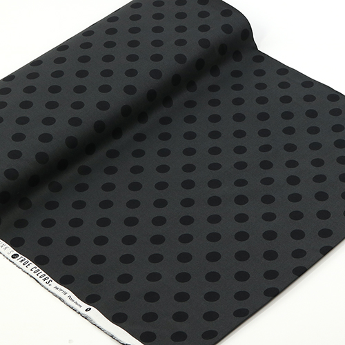 Tula Pink Pom Pom Large Dots Carbon Graywork 3