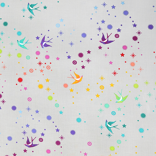 Tula Pink Fairy Dust Fog Graywork Fabric by Free Spirit