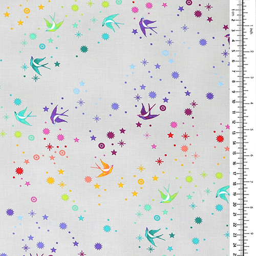 Tula Pink Fairy Dust Fog Graywork 1