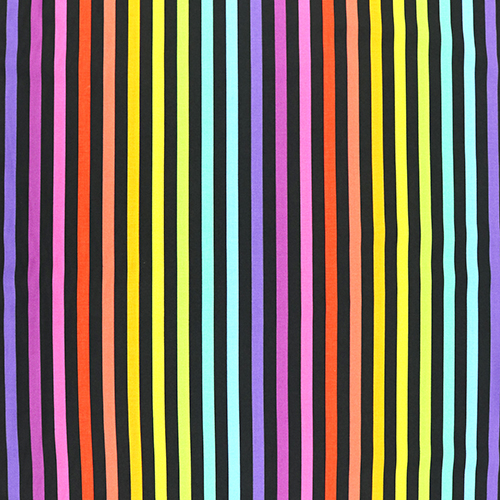 Tula Pink Disco Stripe Carbon Graywork 4