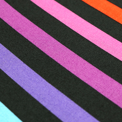 Tula Pink Disco Stripe Carbon Graywork 5