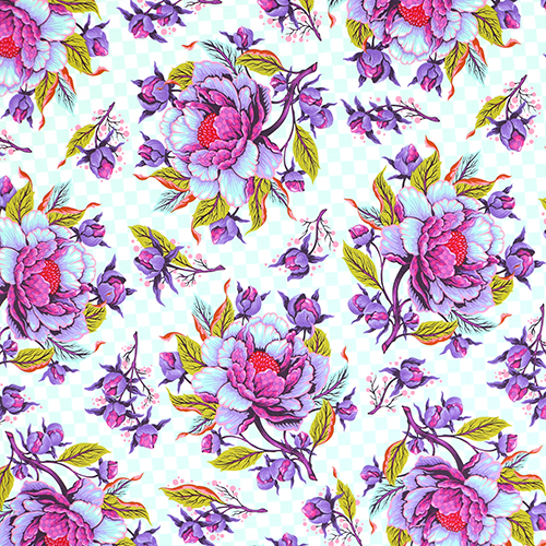 Tula Pink Pivoine Pour Vos Pensées Damier Nova