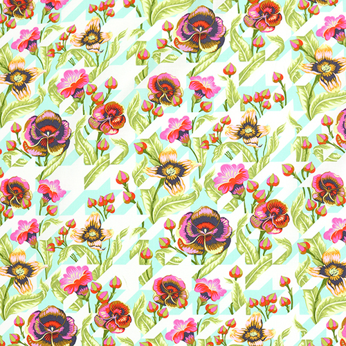 Tula Pink Amour De Chiot Rayon De Lune Pied-De-Poule Floral