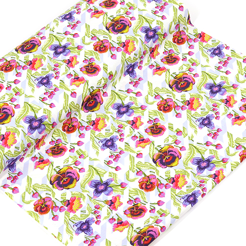 Tula Pink Puppy Love Nova Houndstooth Floral 3
