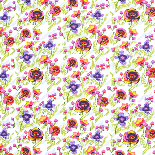 Tula Pink Puppy Love Nova Houndstooth Floral 4