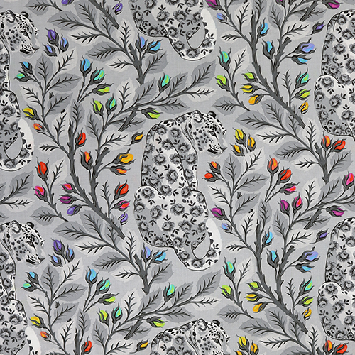 Tula Pink Beautymark Fog Graywork Fabric by Free Spirit