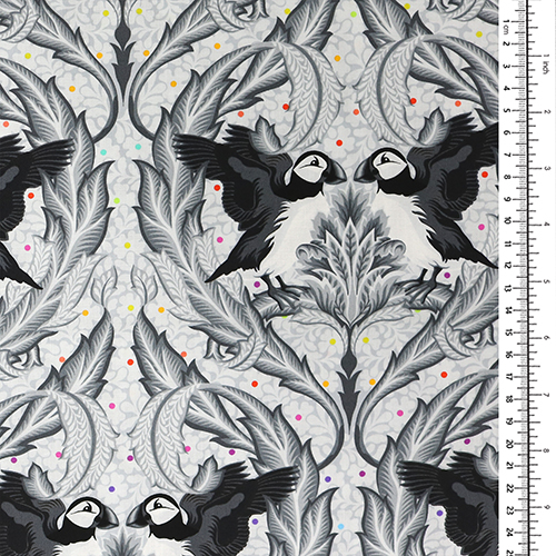 Tula Pink Huffin & Puffin Graywork 1