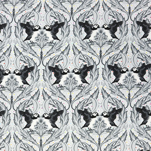 Tula Pink Huffin & Puffin Graywork 4