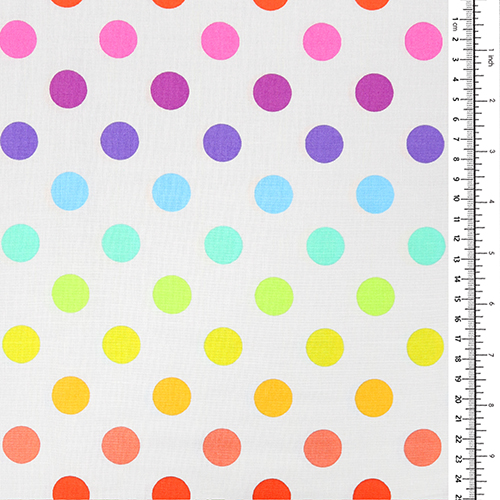 Tula Pink Disco Pom Pom Large Dots Whisper Graywork 1
