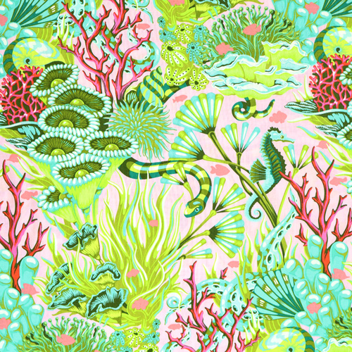 Tula Pink Reef What You Sew Serpent De Mer Coralline
