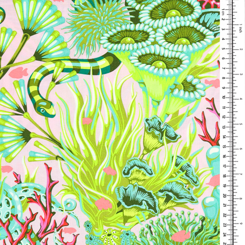 Tula Pink Reef What You Sew Seeschlange Coralline 1