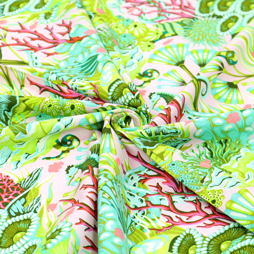 Tula Pink Reef What You Sew Seeschlange Coralline 2