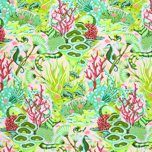 Tula Pink Reef What You Sew Seeschlange Coralline 4