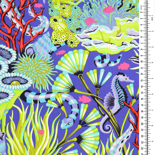 Tula Pink Reef What You Sew Sea Snake Marine 1