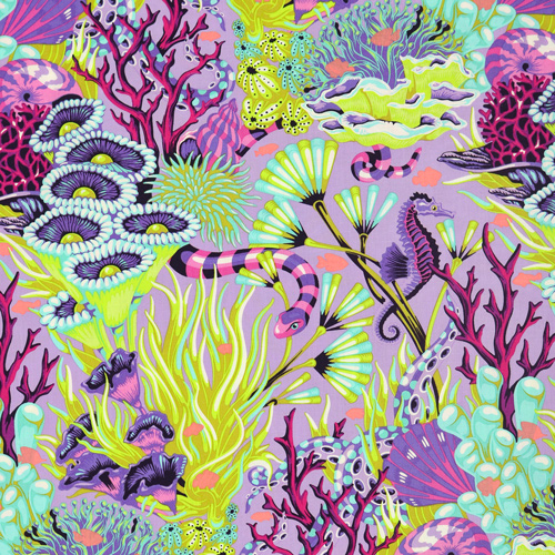 Tula Pink Reef What You Sew Serpent De Mer Ultraviolet