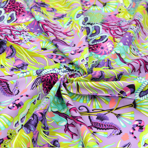 Tula Pink Reef What You Sew Sea Snake Ultraviolet 2