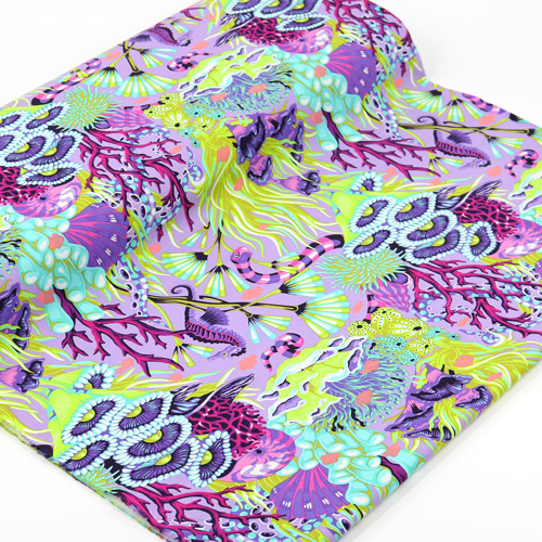 Tula Pink Reef What You Sew Sea Snake Ultraviolet 3