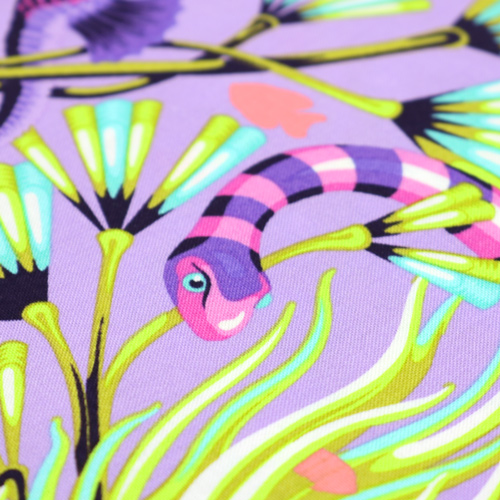 Tula Pink Reef What You Sew Sea Snake Ultraviolet 5