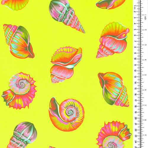 Tula Pink Floral Reef Lil Shelly Hierba Marina 1