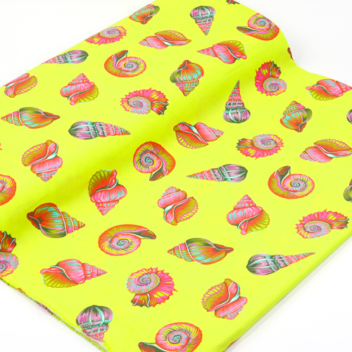 Tula Pink Floral Reef Lil Shelly Hierba Marina 3