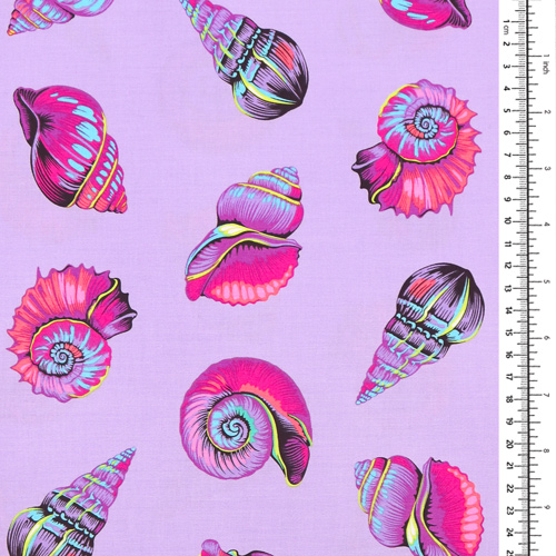 Tula Pink Floral Reef Lil Shelly Ultravioleta 1