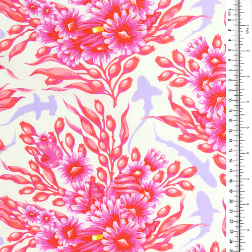 Tula Pink Floral Reef Schattenhaie Delphine 1