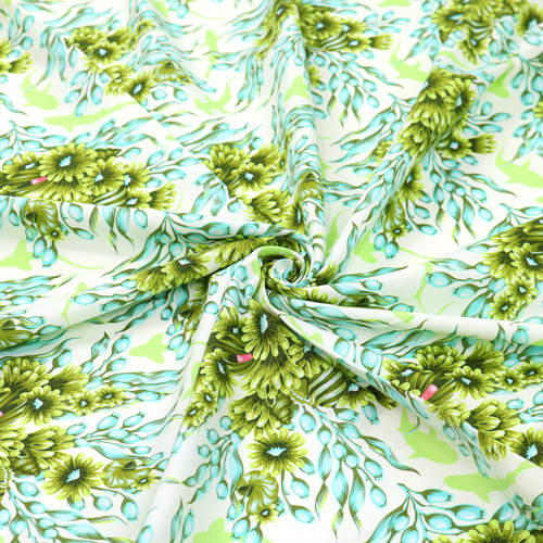 Tula Pink Floral Reef Tiburones Sombra Pastos Marinos 2