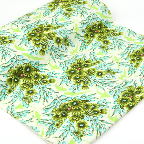 Tula Pink Floral Reef Tiburones Sombra Pastos Marinos 3