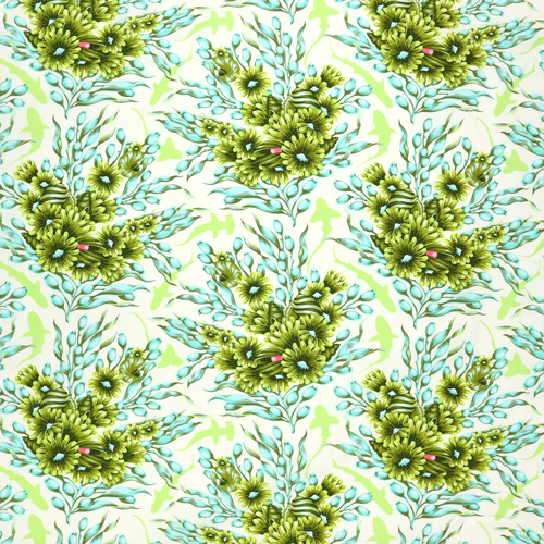 Tula Pink Floral Reef Tiburones Sombra Pastos Marinos 4