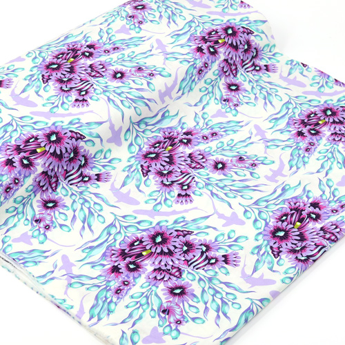 Tula Pink Floral Reef Schattenhaie Ultraviolett 3