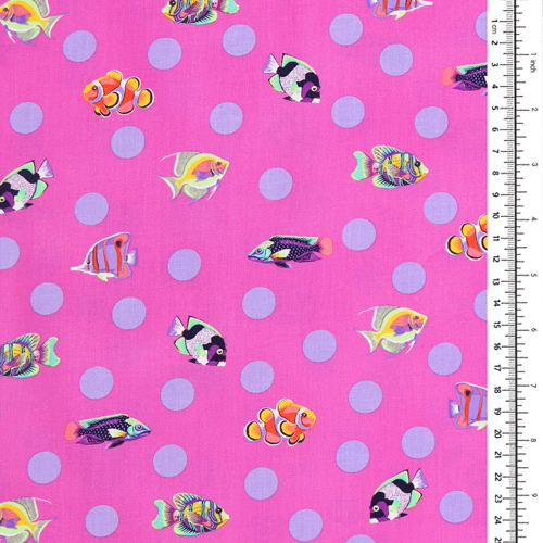 Tula Pink Barriera Floreale Attraversamento Scolastico Delphine 1